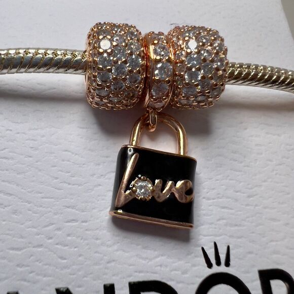 Bundle of 3 Rose Gold Pandora Charms - Picture 7 of 11